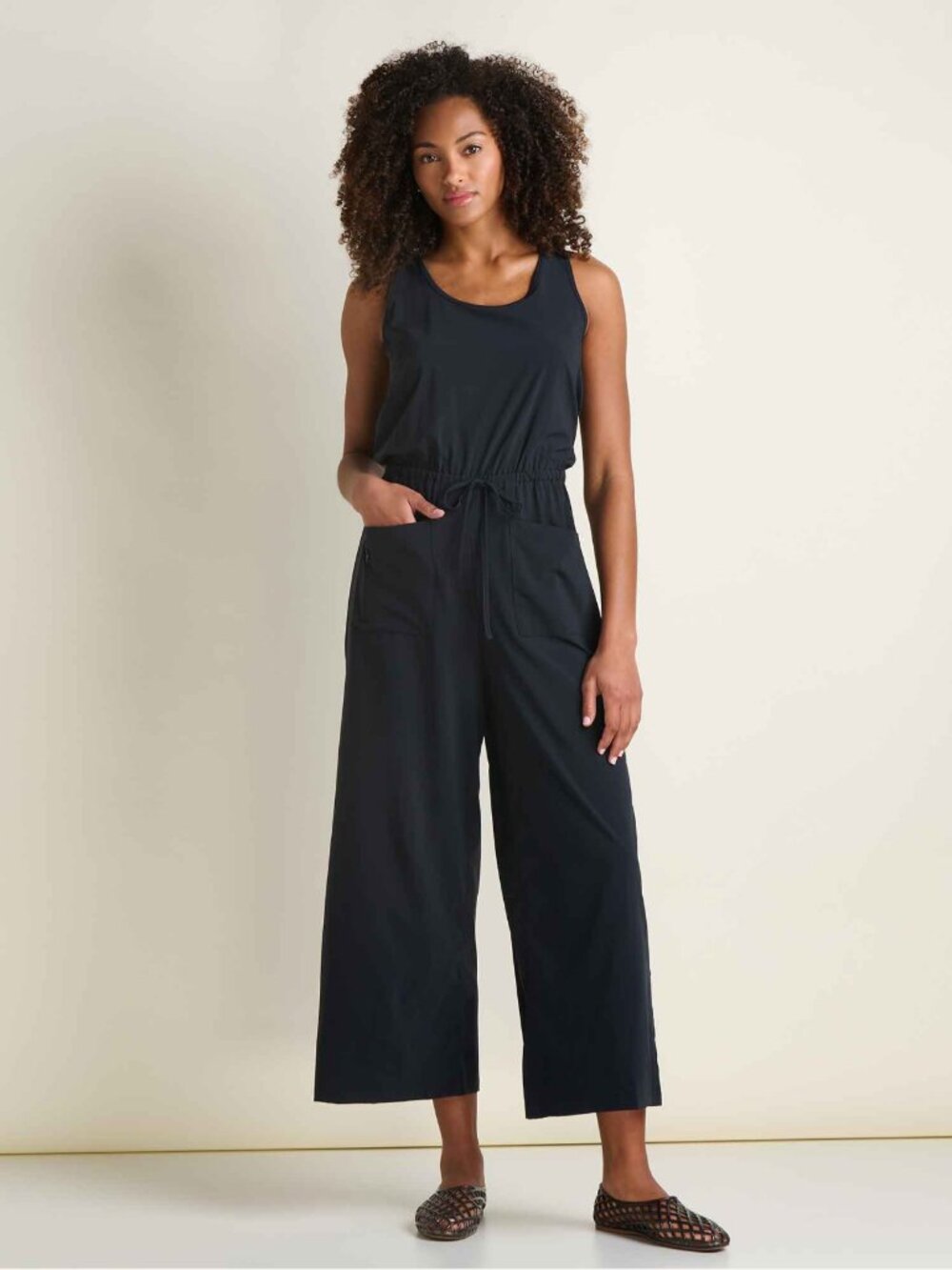 NWT Toad&Co Sunkissed Livvy Jumpsuit, size Medium, black
